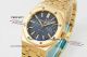 Replica Audemars Piguet Royal Oak Swiss 3120 Gold Case Blue Dial 37mm (2)_th.jpg